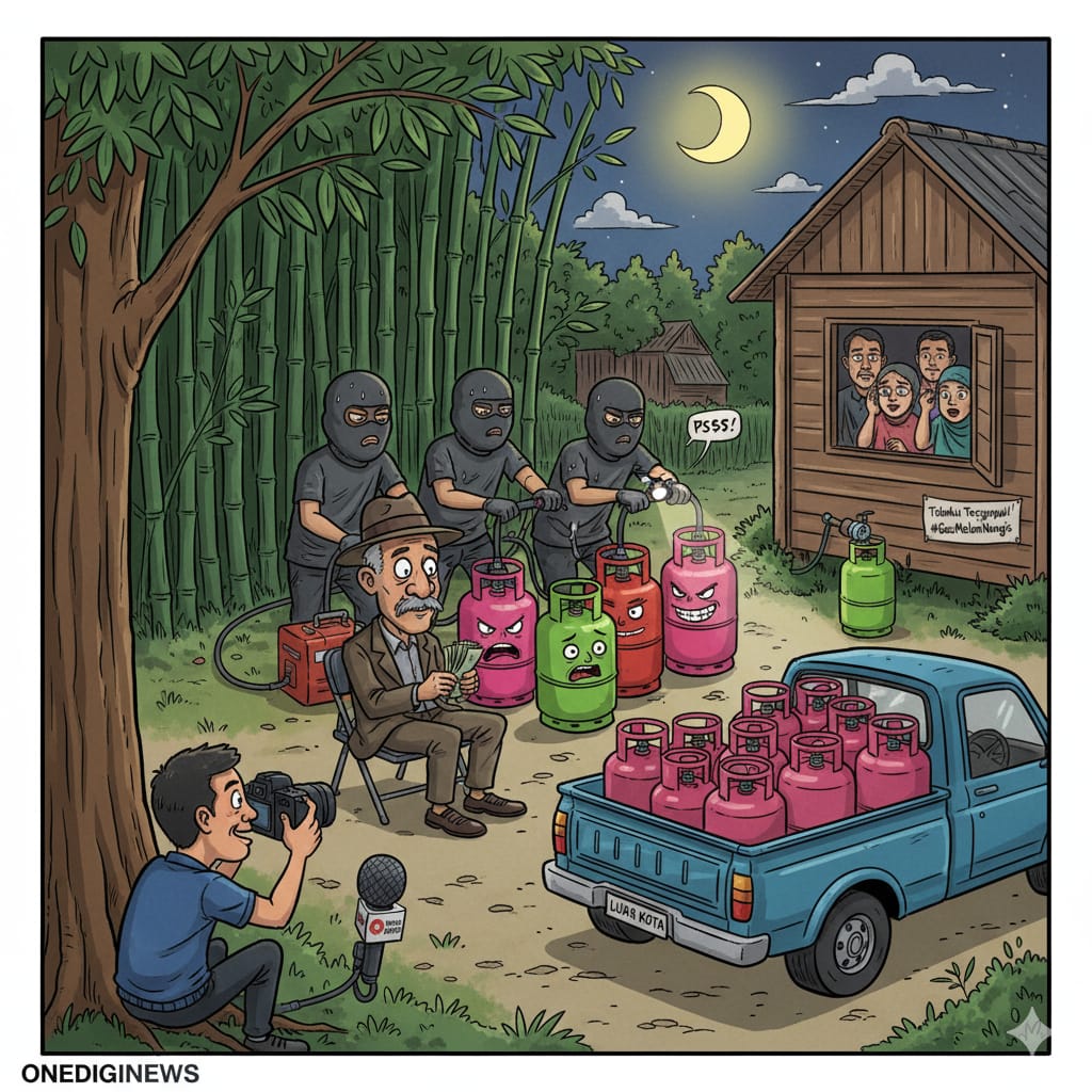 Pangkalan Gas di Mulangsari Diduga Curang, Isi ‘Gas Melon’ Subsidi 3 Kg Dipindah ke Tabung Non-Subsidi, Nama Mantan Sekdes Mencuat???