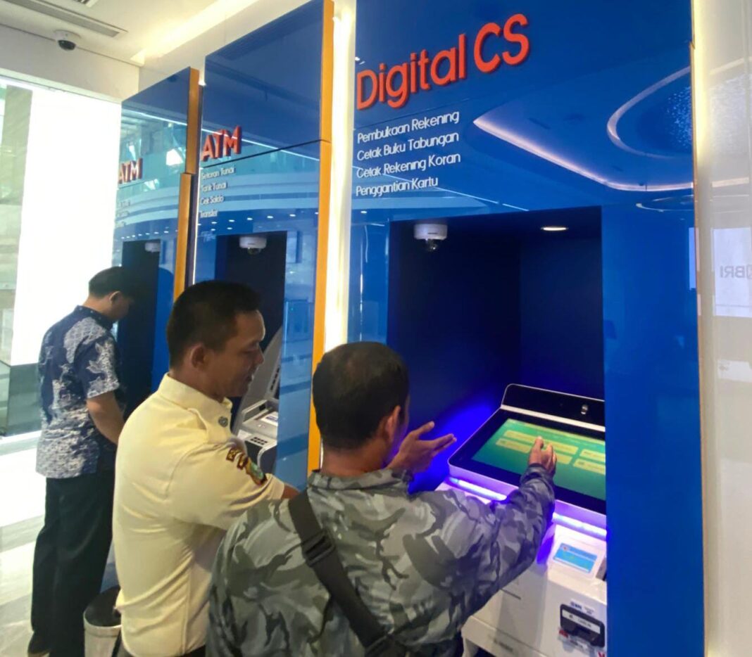 Mesin Digital CS BRI Kantor Cabang Jakarta Menara BRILiaN, One Step Servis Layani Nasabah
