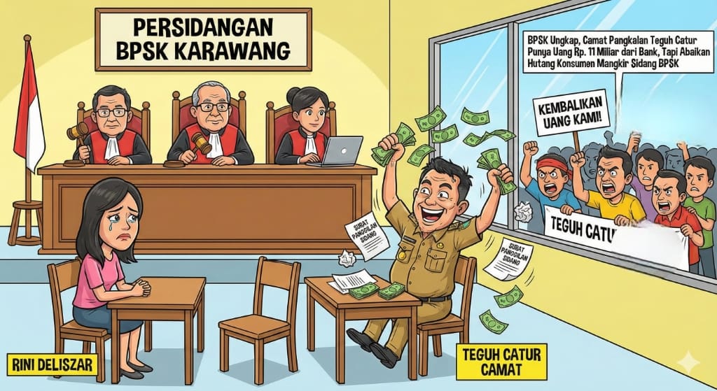 BPSK Ungkap, Camat Pangkalan Teguh Catur Punya Uang Rp. 11 Miliar dari Bank, Tapi Abaikan Hutang Konsumen Mangkir Sidang BPSK