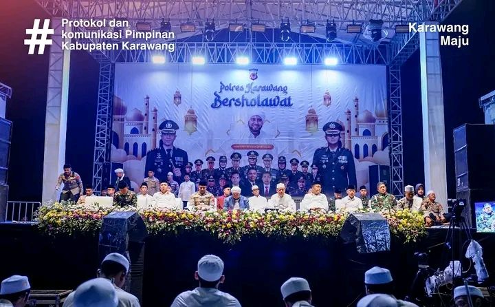 Kapolres dan Bupati Karawang Bersatu dalam Doa untuk Sumatera