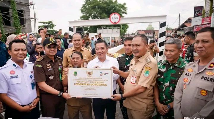 Bupati Aep Resmikan Underpass Gorowong, Warga Sambut dengan Sukacita