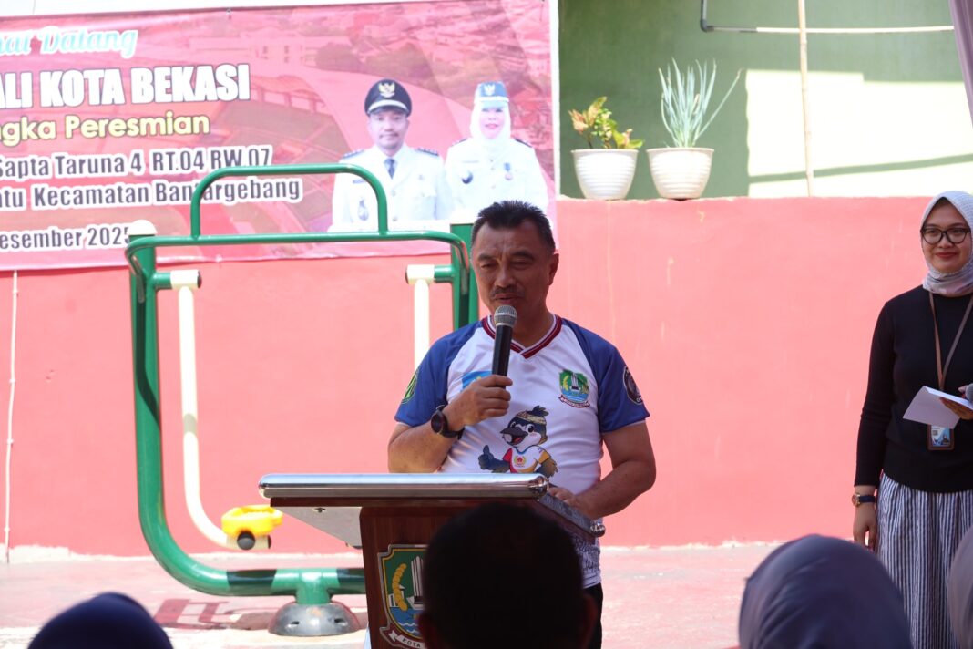 Wakil Wali Kota Bekasi Resmikan Prasasti Taman Patriot 3 di Sumurbatu Bantargebang