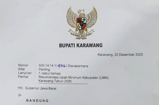 Bupati Karawang Rekomendasikan UMK 2026 Naik 5,13%, Berlaku Januari 2026