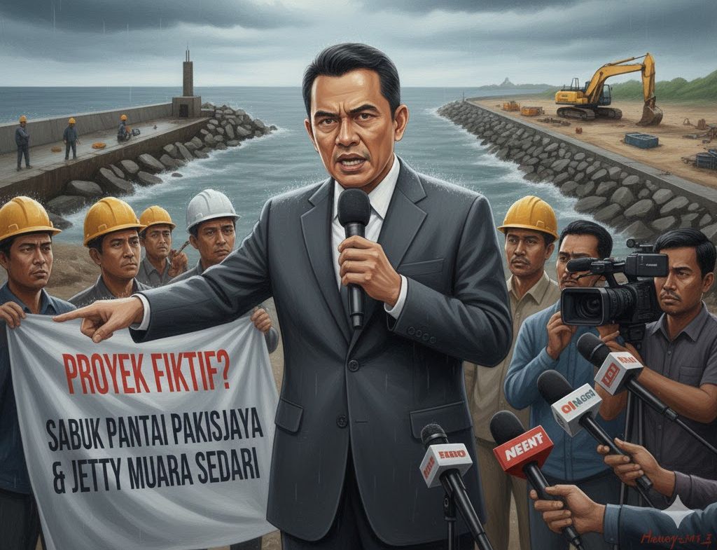 Dugaan ‘Tenaga Ahli Fiktif’ Bayangi Proyek Sabuk Pantai dan Jetty Karawang