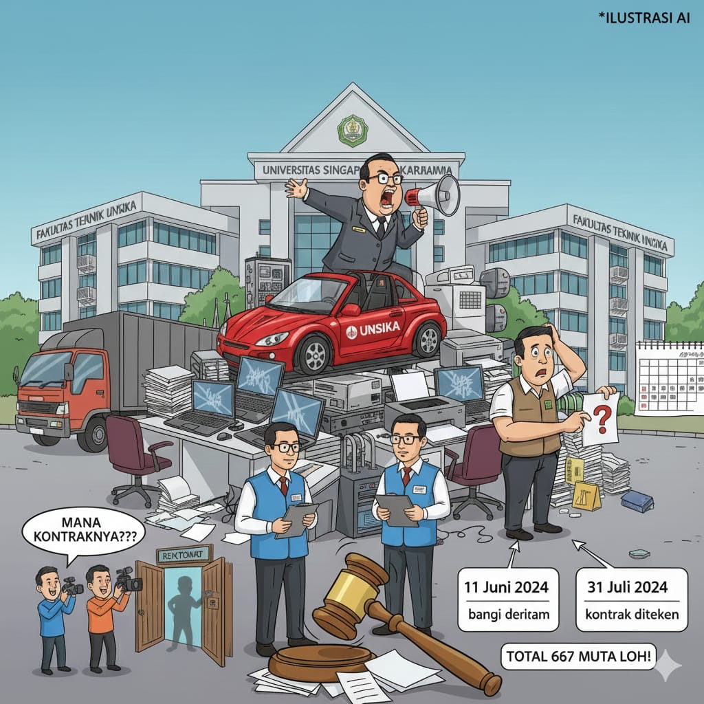 Dari Laptop hingga Simulator Ratusan Juta, BPK RI Endus Praktik Barang Datang Duluan Senilai Rp667 Juta di Unsika