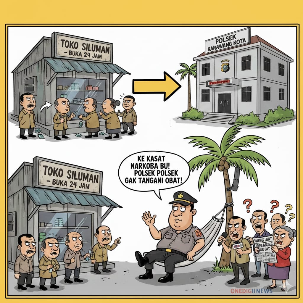 Miris! Kios Diduga Transaksi Obat Terlarang Beroperasi Dekat Polsek , Kompol Ali Sebut Itu Ranah Kasat Narkoba