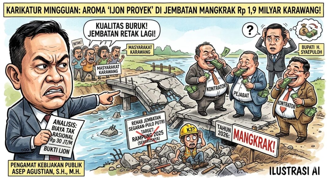 Proyek Jembatan Segaran-Pulo Putri Rp 1,9 Miliar Mangkrak, Aroma ‘Ijon Proyek’ Merebak