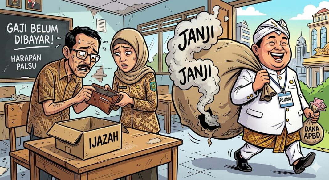 Tagih Janji KDM Soal Tebus Ijazah, Guru Swasta di Karawang Menjerit: ‘Dari Mana Kami Digaji?’