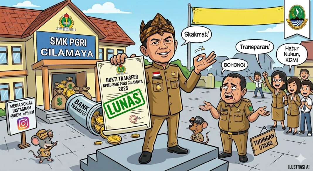 KDM Skakmat Tudingan Ingkar Janji, Bohong! Minta Transparan Soal Anggaran, Pastikan Dana BPMU SMK PGRI Cilamaya Sudah Ditransfer