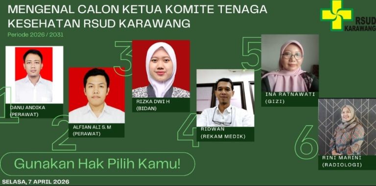 Pemilihan Ketua Komite Tenaga Kesehatan RSUD Karawang Digelar Secara Online