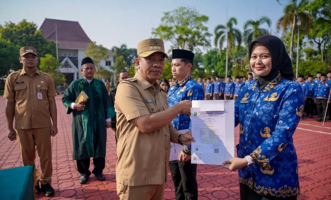 286 PNS Baru Resmi Dilantik di Karawang, Bupati Aep: Hindari Jual Beli Jabatan