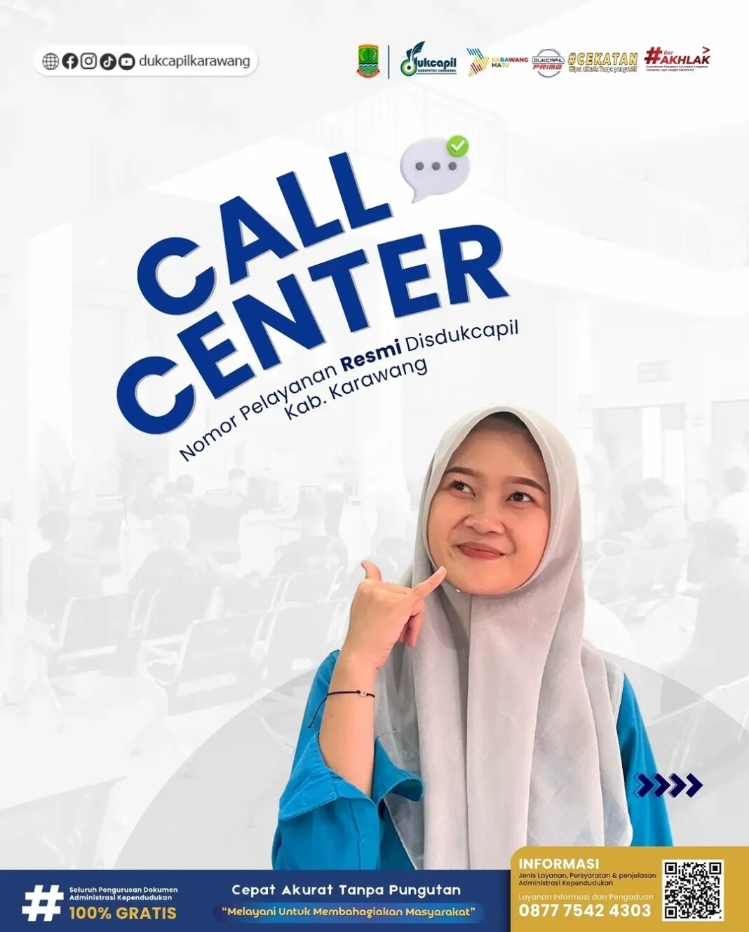 Tingkatkan Pelayanan, Disdukcapil Karawang Rilis Daftar Resmi Layanan Narahubung