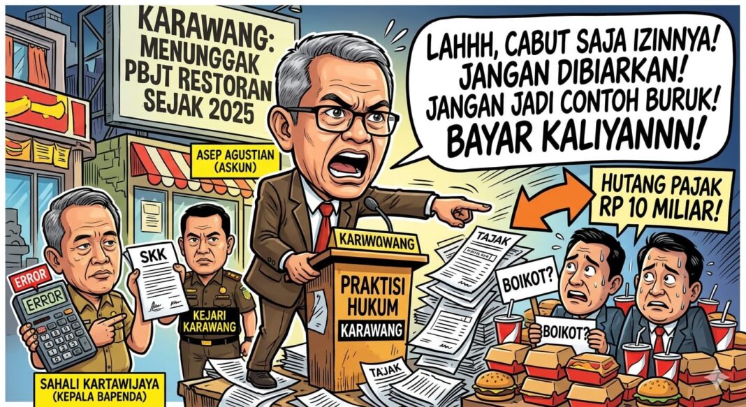 Tunggak Pajak Rp 10 Miliar, Izin Operasional Dua Perusahaan Ritel di Karawang Terancam Dicabut
