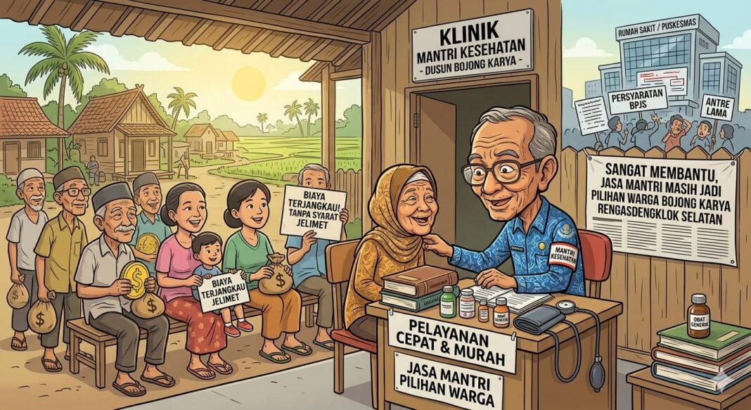 Sangat Membantu, Jasa Mantri Masih Jadi Pilihan Warga Bojong Karya Rengasdengklok Selatan
