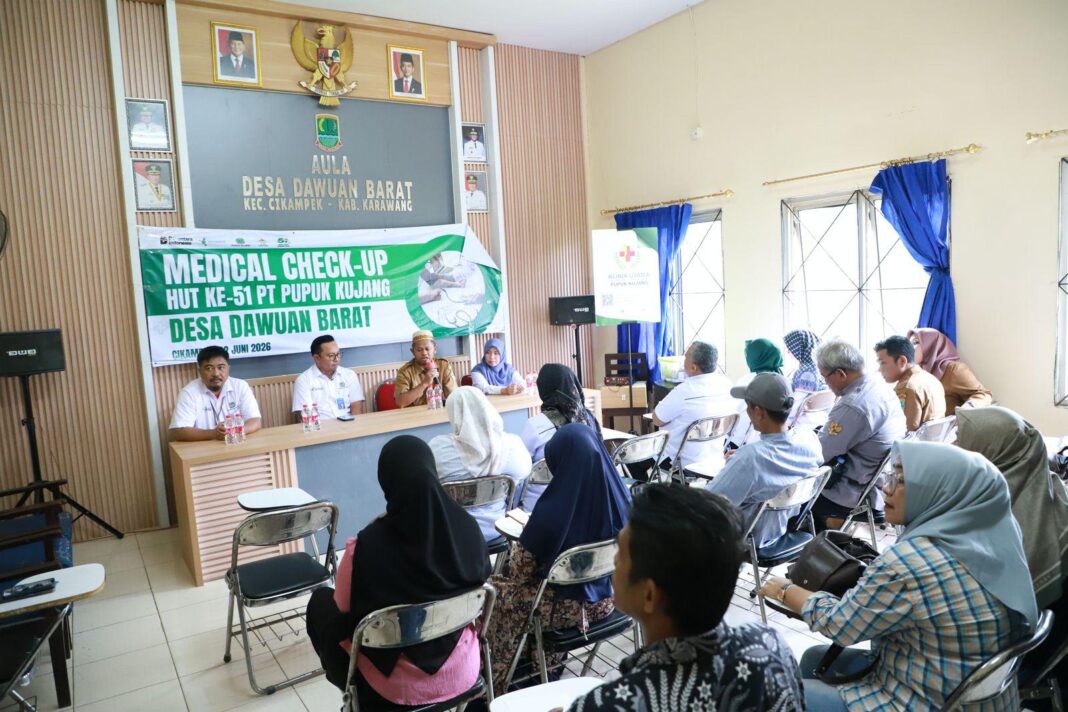 Jaga Kesehatan Masyarakat, Pupuk Kujang Gelar MCU Gratis untuk 155 Warga