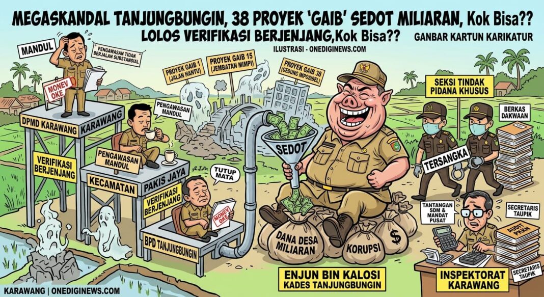 Megaskandal Tanjungbungin, 38 Proyek ‘Gaib’ Sedot Miliaran, Pengawasan Mandul atau Tutup Mata?? Lolos Verifikasi Berjenjang, Kok Bisa??