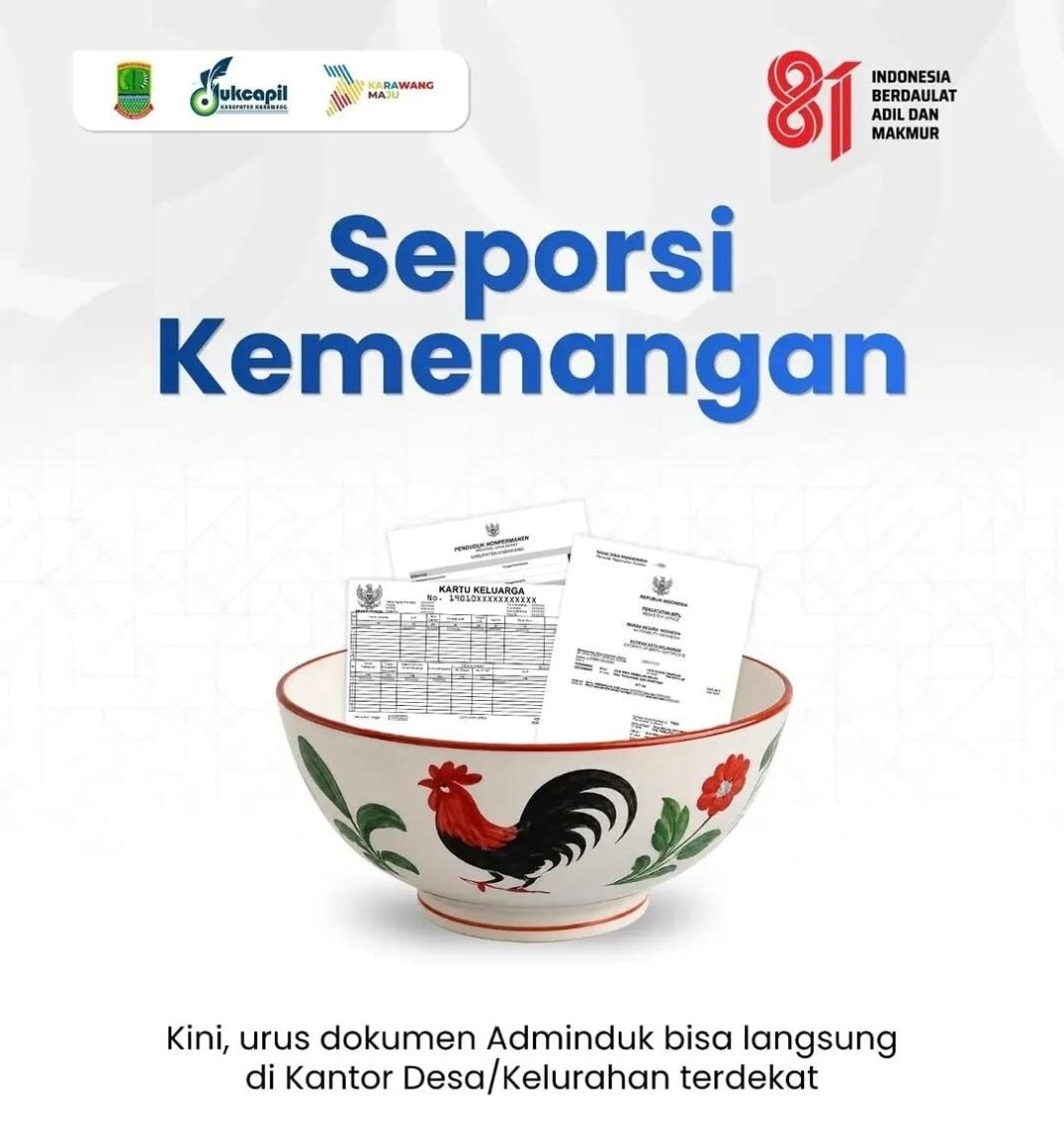 Permudah Warga, Disdukcapil Karawang Luncurkan Layanan Adminduk “SAHATE RENGSE” di Kantor Desa/Kelurahan