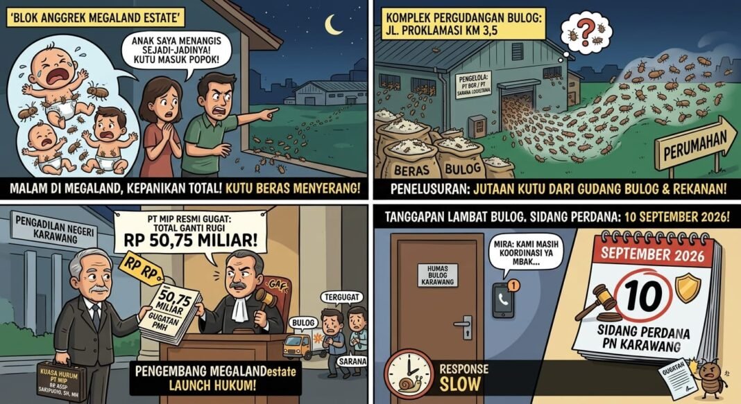 Diduga Abaikan Kontrol Hama, Bulog dan Pengelola Gudang Digugat Puluhan Miliar di PN Karawang