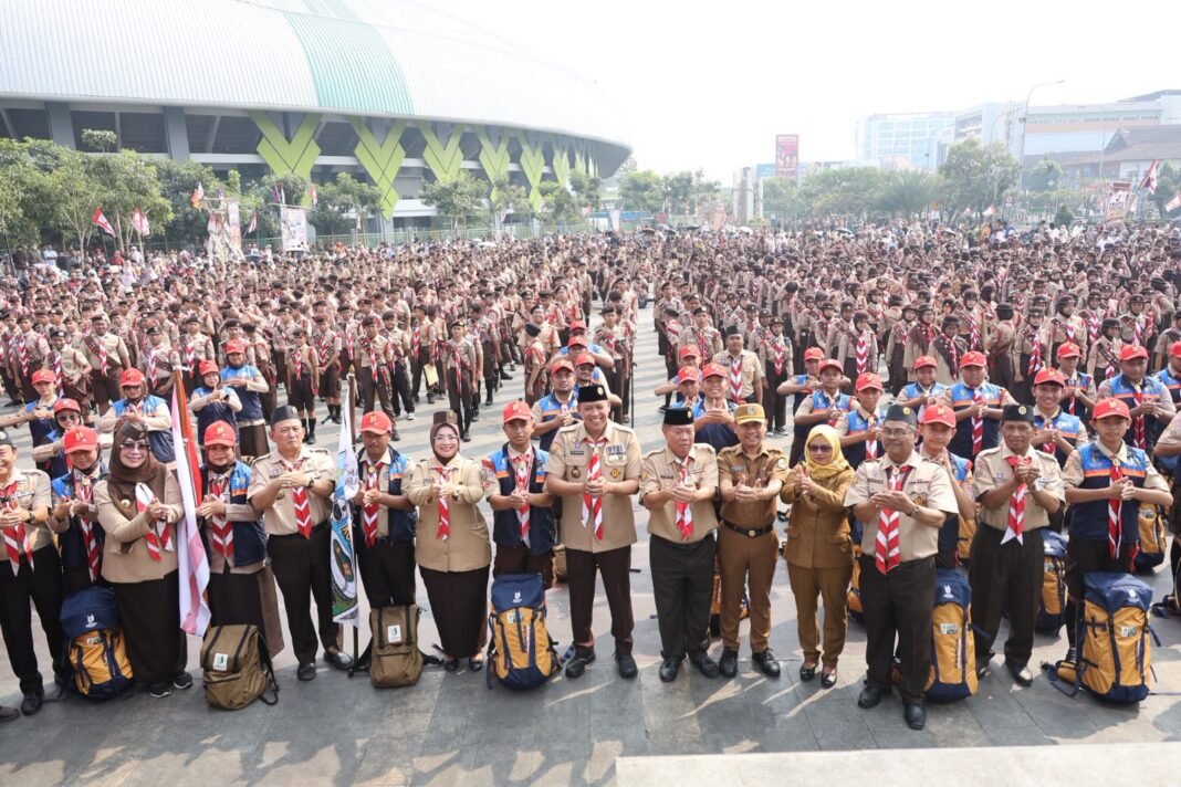 Jelang Jambore Nasional XII, 1.300 Pramuka Garuda Kota Bekasi Dikukuhkan