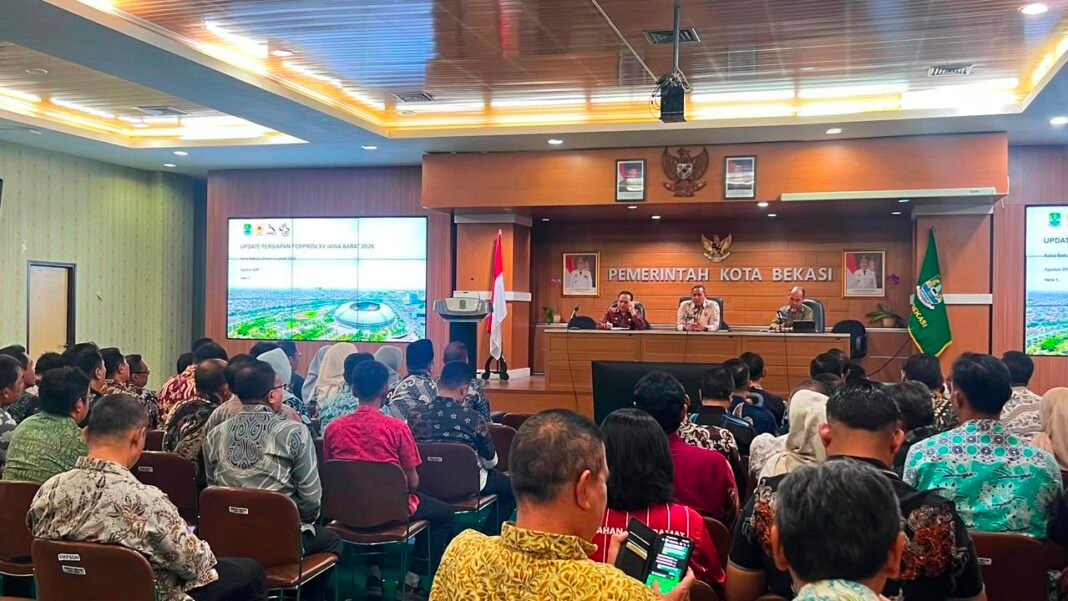 Wali Kota Bekasi Matangkan Kesiapan PORPROV XV Jabar 2026, Seluruh Element Diminta Gaungkan Semarak Tuan Rumah