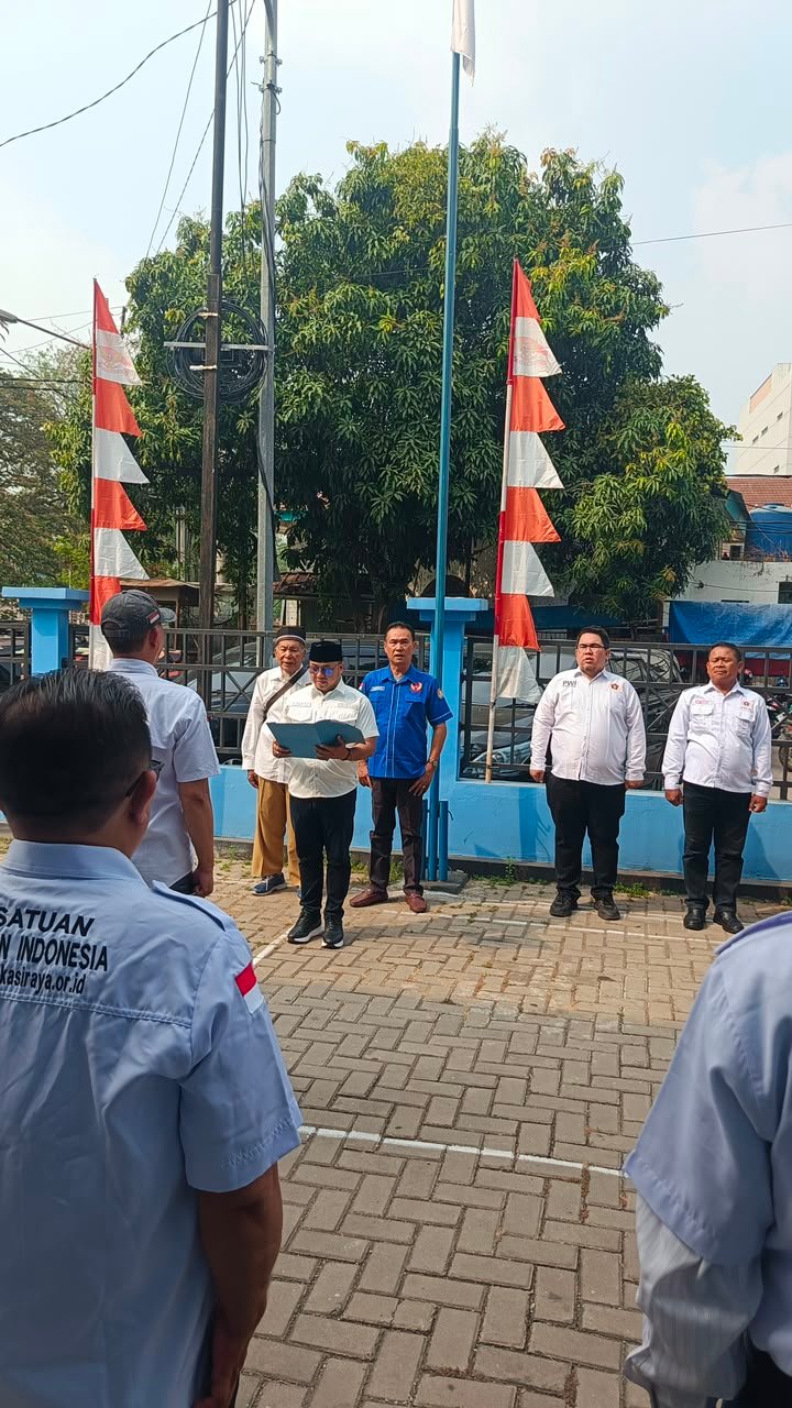 PWI Bekasi Raya Gelar Upacara HUT RI ke-81, Padukan Nasionalisme dan Kebersamaan
