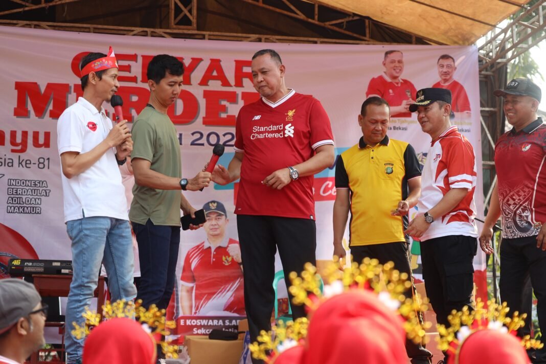 Gebyar Kemerdekaan di Jatiasih dan Jatimurni, Wali Kota Bekasi Ajak Warga Perkuat Solidaritas untuk Korban Bencana
