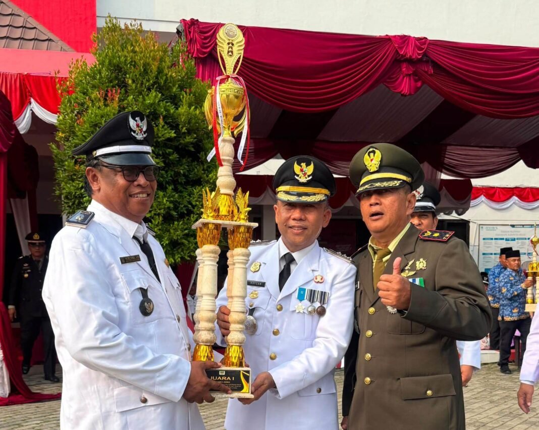 Desa Karangraharja Raih Juara 1 Lomba Tumpeng dan Juara 2 K3 HUT ke-81 RI Tingkat Kecamatan Cikarang Utara