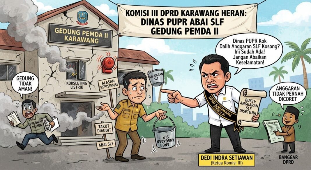 Komisi III DPRD Karawang Heran Dinas PUPR Abai SLF Gedung Pemda II: Anggaran Tidak Dicoret, Tak Perlu Takut Kalau Gak Ada Apa-apa