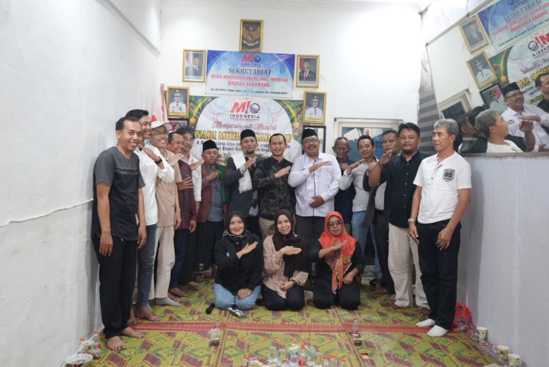 Bukti Solidaritas Insan Pers, MIO Karawang Laksanakan Sholat Ghaib untuk Lima Wartawan Korban Erupsi Anak Gunung Krakatau