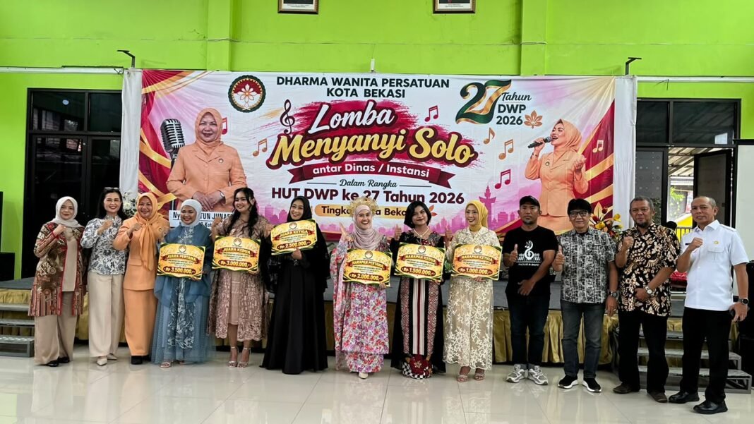 Semarak HUT DWP ke-27, Lomba Menyanyi Solo Antar Dinas/Instansi Meriahkan Kota Bekasi.