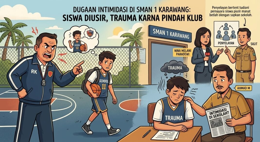 Dugaan Intimidasi di SMAN 1 Karawang: Pindah Klub Basket, Siswa Diduga Diusir Pelatih dari Lapangan Hingga Trauma