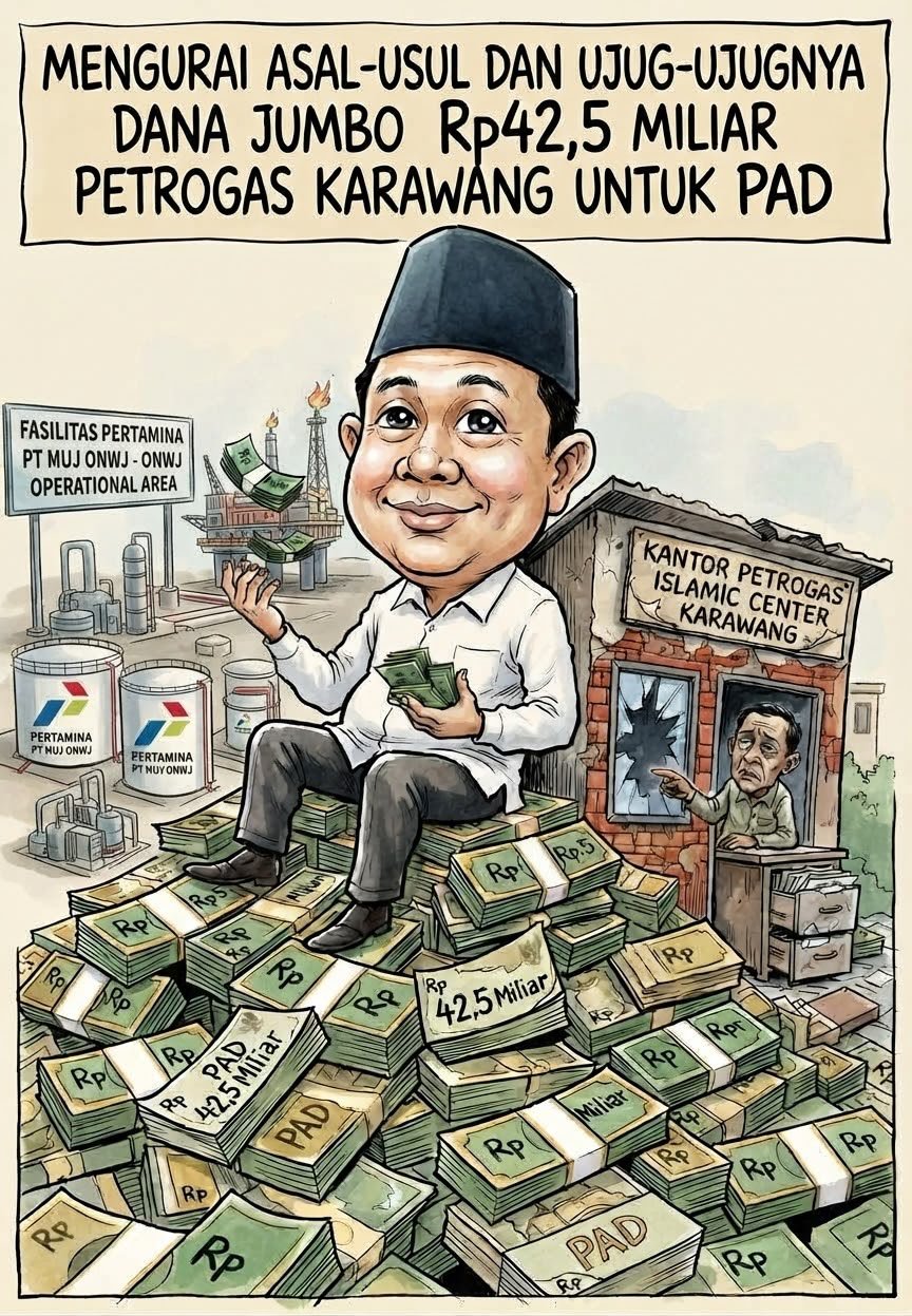 Mengurai Asal-Usul dan Ujug-ujugnya Dana Jumbo Rp42,5 Miliar Petrogas Karawang untuk PAD