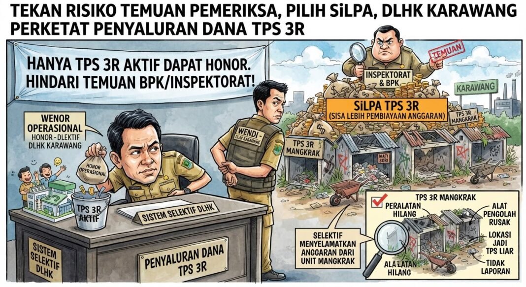 Tekan Risiko Temuan Pemeriksa Pilih Silpa, DLHK Karawang Perketat Penyaluran Dana TPS 3R